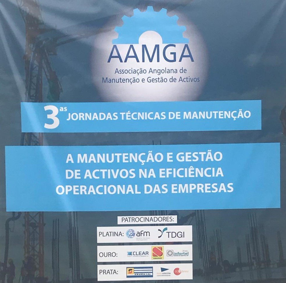 A TDGI hoje nas 3as Jornadas Técnicas de Manutenção abordando o tema “O Uso da Tecnologia na Manutenção”. A TDGI na vanguarda da Manutenção em Angola.