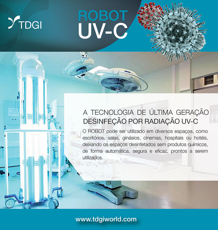 Robôs ultravioleta são a nova arma europeia contra o vírus. TDGI Portugal