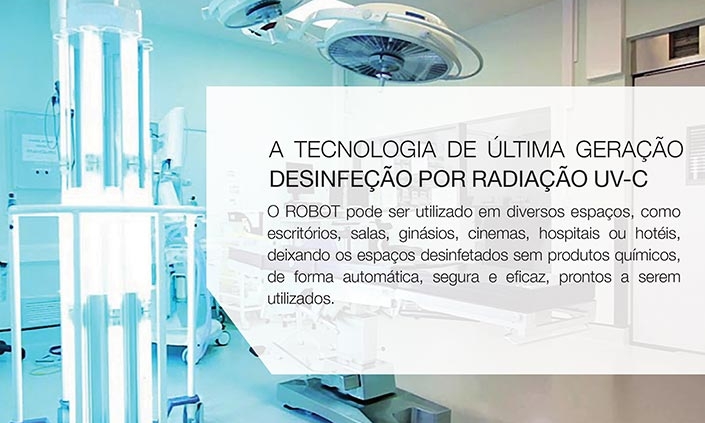 Robôs ultravioleta são a nova arma europeia contra o vírus. TDGI Portugal